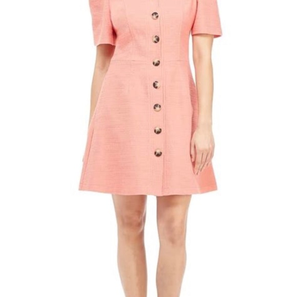 GAL MEETS GLAM Kathleen Salmon Boucle Dress - Picture 2 of 3